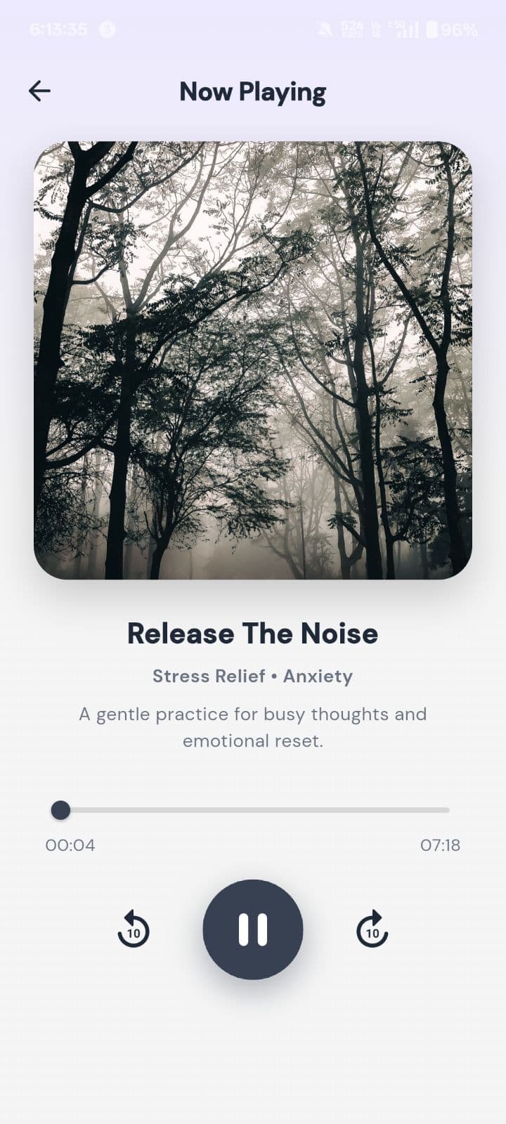 Mindfulness screen